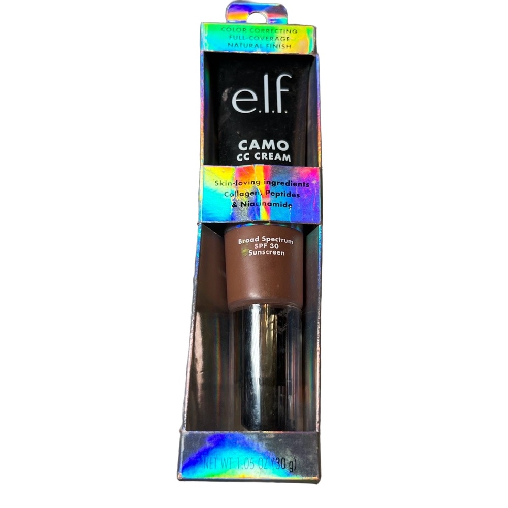 Elf Cosmetic Camo‎ CC Cream Deep 560 C 1.05 Oz Pink Undertones Broad Spectrum